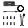 Tooq Cargador Universal 65W con 8 Conectores y USB TQLC-65BS02AT
